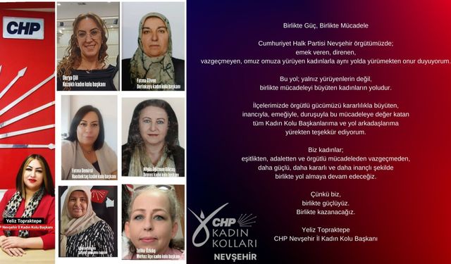 CHP Nevşehir Kadın Kolları Ekibi Göz Dolduruyor | Yeliz Topraktepe’den Kadın Emeğine Vurgu