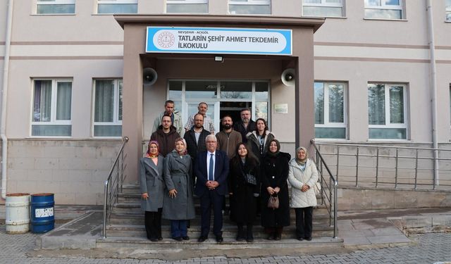 İl Millî Eğitim Müdürü Yusuf Yazıcı, Tatlarin’de Öğrenci ve Öğretmenlerle Bir Arada