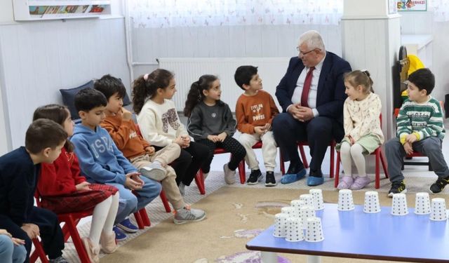 İl Millî Eğitim Müdürü Yusuf Yazıcı 23 Nisan Anaokulunda Minik Öğrencilerle Bir Araya Geldi