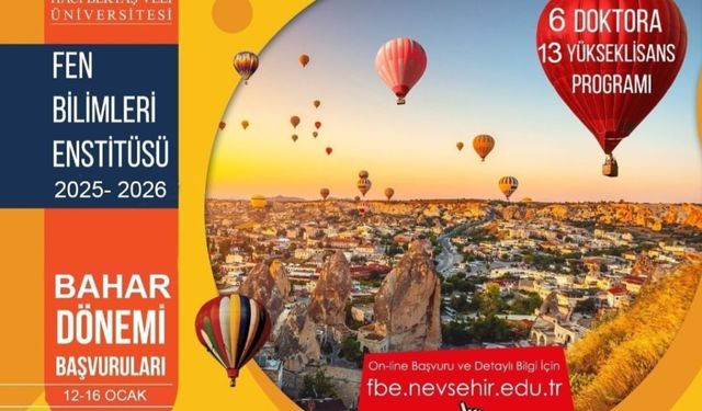 NEVÜ Fen Bilimleri Enstitüsü 225 Doktora ve Yüksek Lisans Öğrencisi Alacak