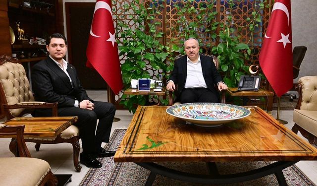 Nevşehir Valisi Ali Fidan İş İnsanı Ali Sait Uzer ve Karapınar Mahalle Muhtarlarını Kabul Etti