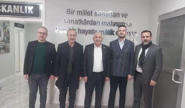 NTSO Başkan Adayı Mustafa Ertaş ve Beraberindeki Heyet, Başkan Pınarbaşı’nı Ziyaret Etti