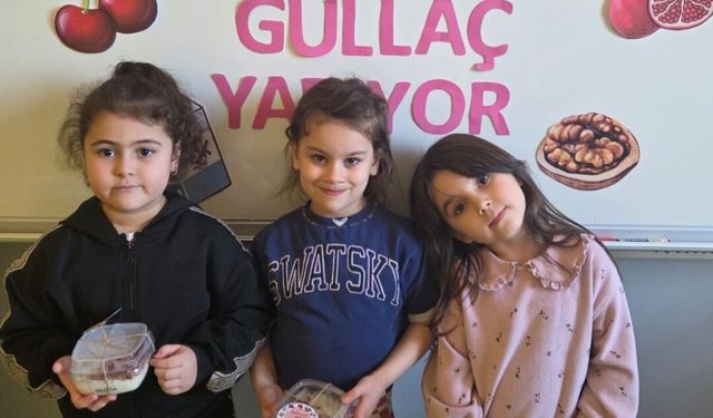 Nevşehir Simya Koleji Anaokulu Öğrencileri Mutfak Atölyesinde Güllaç Yaptı