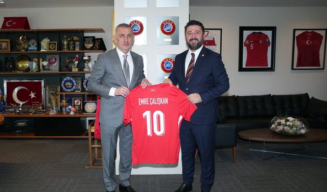 Milletvekili Emre Çalışkan’dan TFF Başkanı İbrahim Hacıosmanoğlu’na Ziyaret