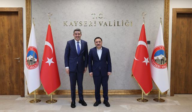 Kapadokya Alan Başkanı Cem Aslanbay’dan Kayseri Valisi Gökmen Çiçek’e Ziyaret