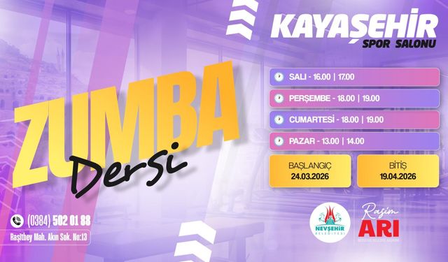 Nevşehir Kayaşehir’de Zumba Dönemi Başlıyor