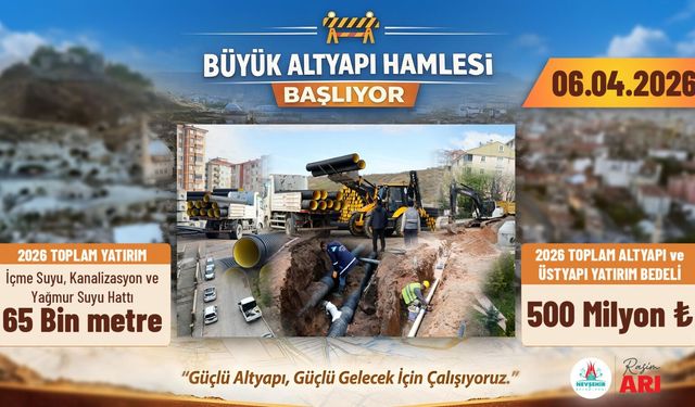 Nevşehir Belediyesi’nden Altyapı ve Üstyapıya 500 Milyonluk Dev Yatırım