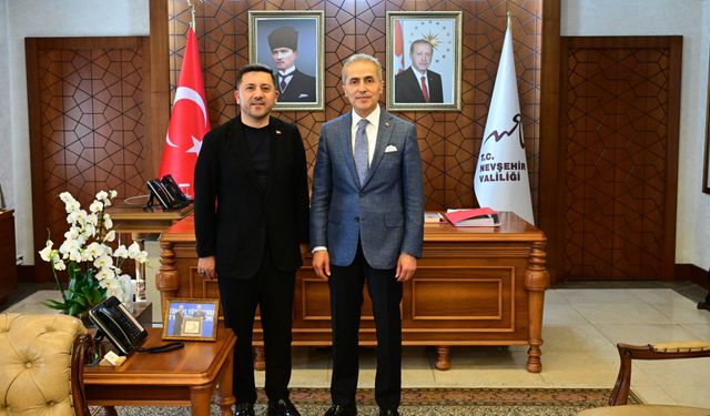 Nevşehir Belediye Başkanı Rasim Arı ve Başkan Yardımcısı İbrahim Yüzer’den Vali Hüseyin Kök’e Ziyaret