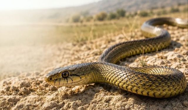 Nevşehir’de Görülen Hazer Yılanı Hakkında Bilgilendirme Paylaşıldı