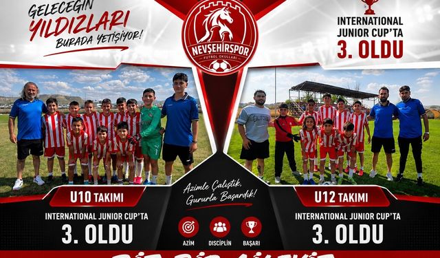 Nevşehir Spor Futbol Okulları International Junior Cup 3.oldu