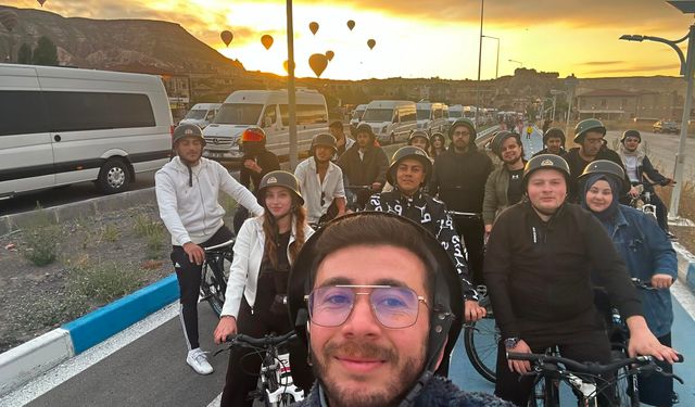 AK Parti Nevşehir Gençlik Kollarından Bisiklet Yolunda Farkındalık Etkinliği