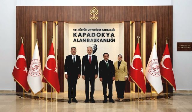 Kültür ve Turizm Bakan Yardımcısı Yazgı, Kayseri Valisi Çiçek ve Kayseri Milletvekili Böhürler Kapadokya Alan Başkanlığı