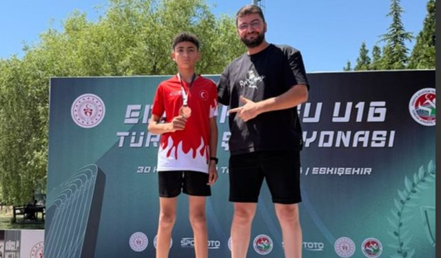 Altın Madalya Nevşehir'in: Hüseyin Efe Ertaş Türkiye Şampiyonu