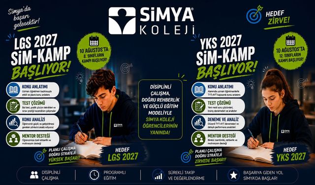 Simya Koleji’nde Yeni Dönem Hazırlıkları Başladı: LGS ve YKS Kampları Öğrencilerle Buluşuyor