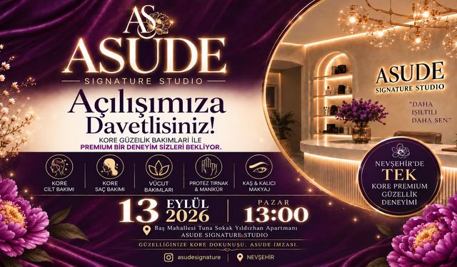 Nevşehir’in İlk Kore Güzellik Merkezi Asude Signature Studio Açılıyor!