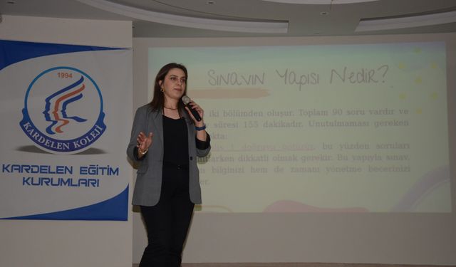 Kardelen’de 8. sınıf öğrencilerine LGS’nin altın kuralları anlatıldı