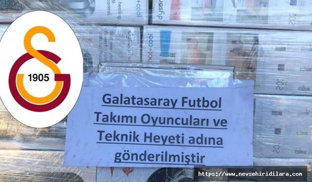 Galatasaray'dan Depremzedelere Yardım