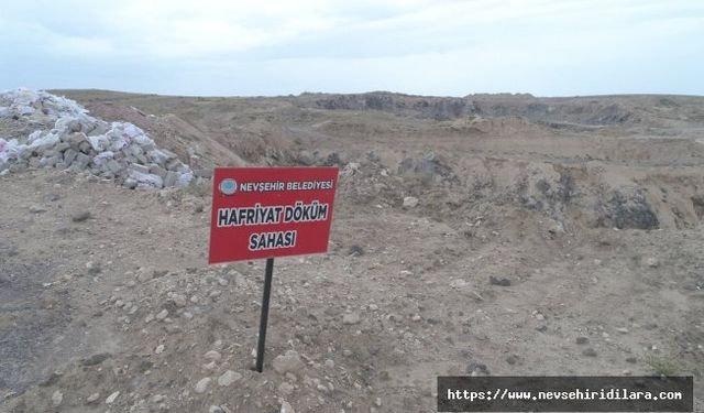 Nevşehir’de Kaçak Moloz Dökümüne Karşı Denetimler Sıklaştırıldı