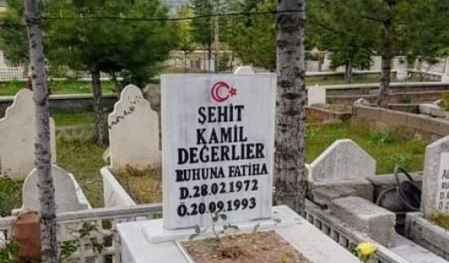 Şehidimizin Kırılan Mezar Mermeri Onarıldı