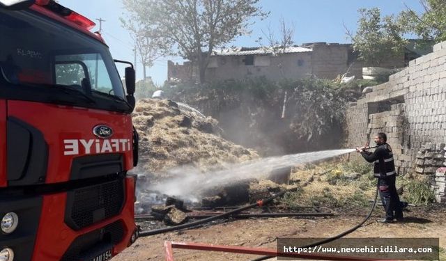 Yeşilöz Köyündeki Yangına Gülşehir İtfaiyesi Müdahale Etti !