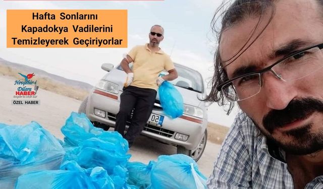 Hafta Sonlarını Kapadokya Vadilerini Temizleyerek Geçiriyorlar