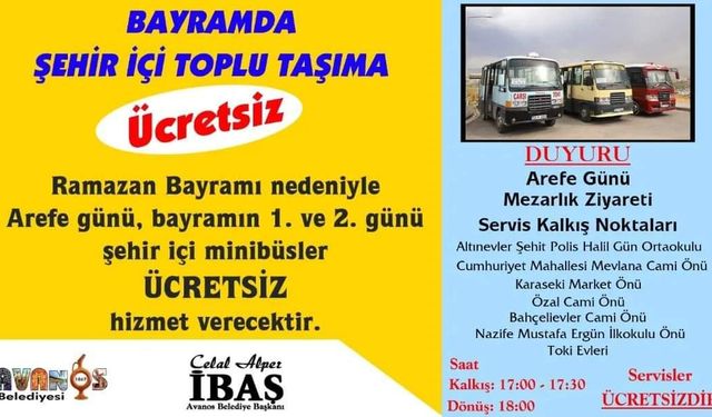 Avanos Belediye Başkanı Alper İbaş Verdi Müjdeyi