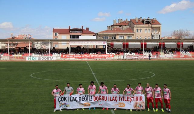 Nevşehir Belediyespor'dan Maç Öncesi Seremonide Anlamlı Pankart