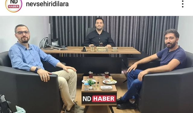 Divaisib Otel Personel Müdürü Mehmet Erturan ve Enderun Eğitim Vakfı Sosyal Medya Sorumlusu Ali İkram Varır'dan ND Haber'e Hayırlı Olsun Ziyareti