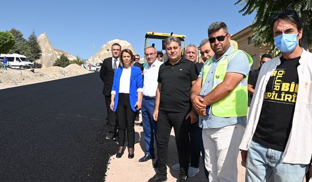 Göreme’de Asfalt Serimine Başlandı 