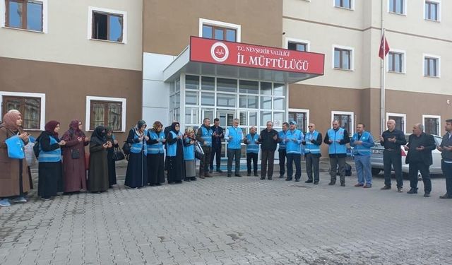 Nevşehir Müftülüğü Manevi Destek Ekibi Pazarcık’a Doğru Yola Çıktı