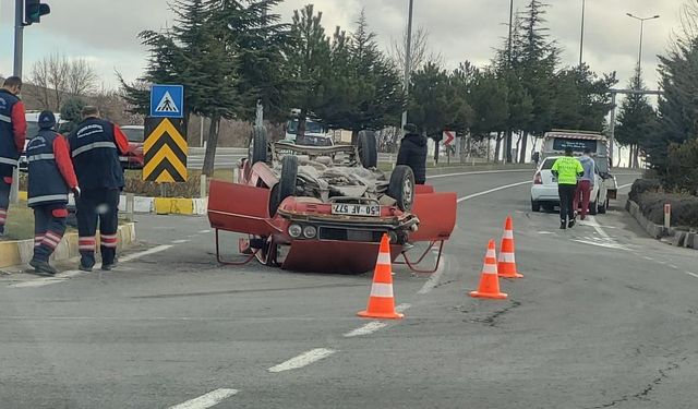Nevşehir Balonlu Kavşakta Trafik Kazası 