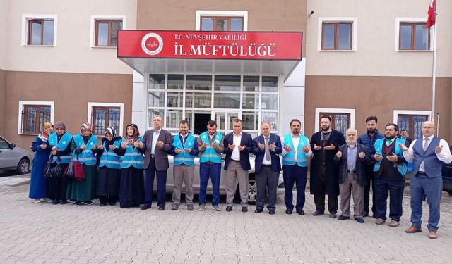 Nevşehir İl Müftülüğünden Deprem Bölgesine Yeni Ekip Dualarla Yola Çıktı