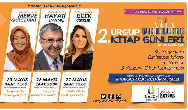  2. Ürgüp Kitap Günleri Başlıyor