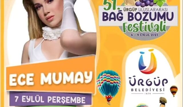 Ece Mumay Ürgüp'te Sahne Alacak 