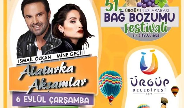 İsmail Özkan ve Mine Geçili Ürgüp'te Sahne Alacak 