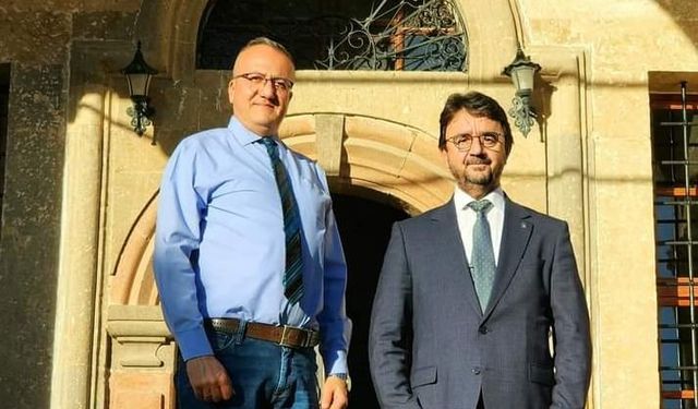 AK Parti Nevşehir Belediye Başkan Aday Adayı Recep Ünveren KÜN Rektörü Karasar'ı Ziyaret Etti 