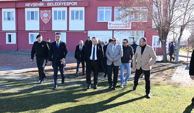 Nevşehir Valimiz Ali Fidan Nevşehir Belediyespor'umuzu Ziyaret Etti 