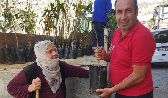 Göreme’de Fidan Dağıtımı Yapıldı