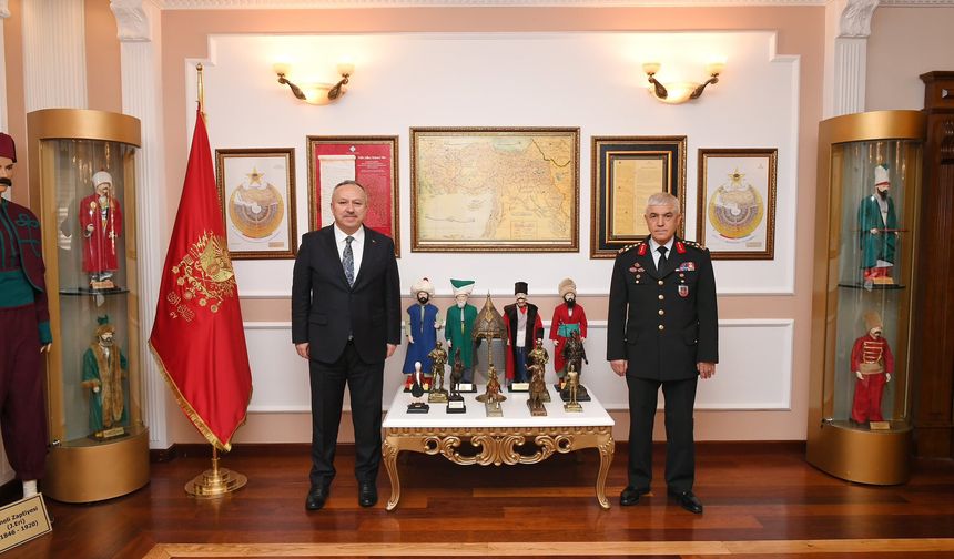 Vali Fidan, Jandarma Genel Komutanı Orgeneral Arif Çetin'i Ziyaret Etti