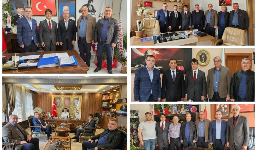 Yüksel Babaoğlu ve Ekibinden Belediye Başkanlarına Hayırlı Olsun Ziyareti