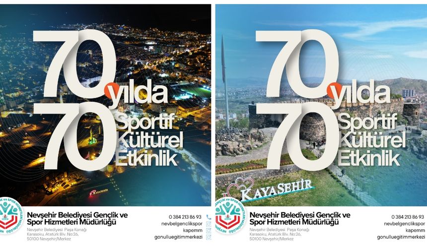 Nevşehir Belediyesi’nden 70. Yıla Özel 70 Etkinlik