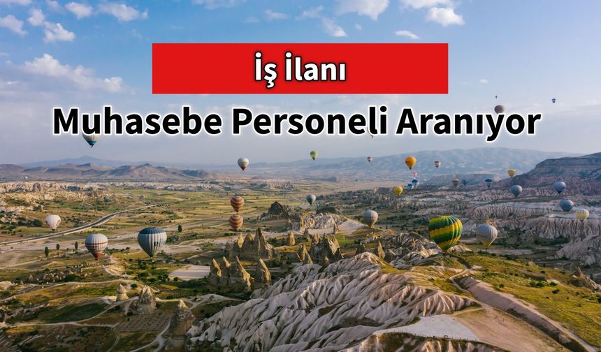 İş İlanı Muhasebe Personeli Aranıyor