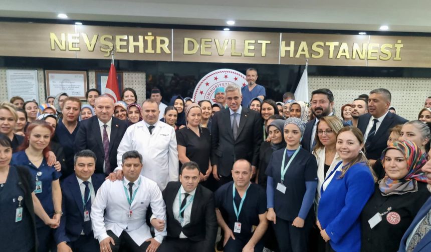 Sağlık Bakanı Memişoğlu Nevşehir Devlet Hastanesinde