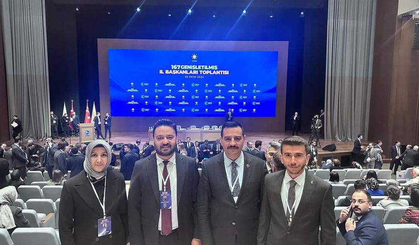 AK Parti Nevşehir Heyeti Genel Merkezindeki İl Başkanları Toplantısına Katıldı