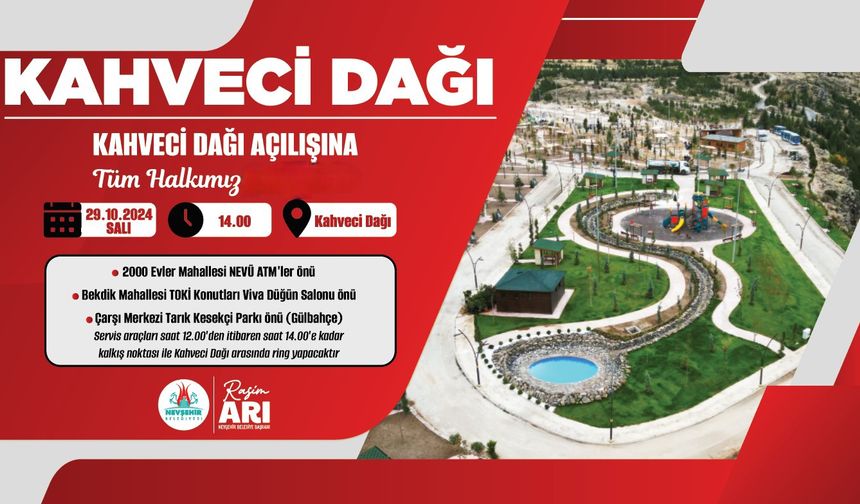 Kahveci Dağı Konaklamalı Orman Parkı Yarın Açılıyor