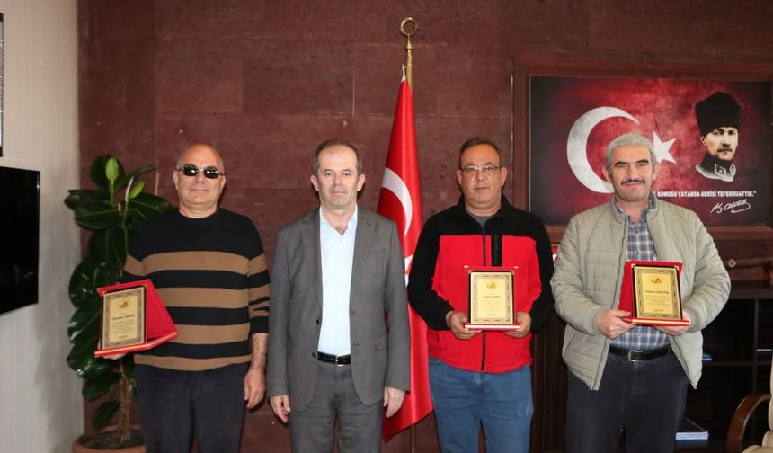 Uçhisar Belediyesi'nde 3 Personel Emekli Oldu