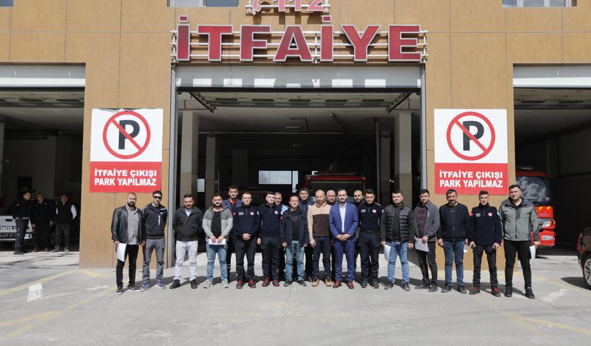 Nevşehir İtfaiyesi’nden İlçe Belediyelerine Yangın Uygunluk Raporu Eğitimi