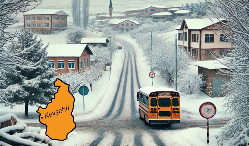 Nevşehir'in 5 İlçesinde Taşımalı Eğitime Ara Verildi