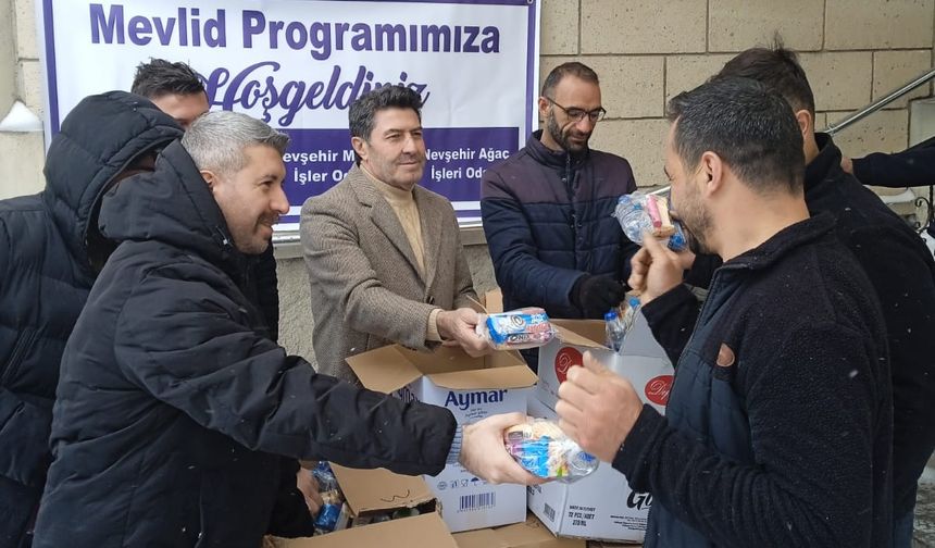 Madeni İşler ve Ağaç İşleri Odaları ile Kefalet Kooperatifi  Esnaflar için Sanayide Mevlid Okuttu
