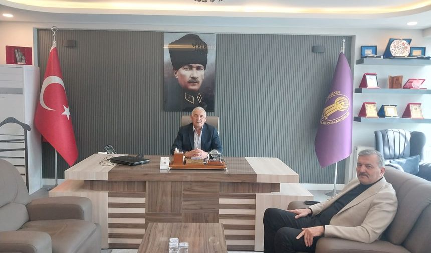 MHP İl Başkanı Doğu, NEVESOB Başkanı Pınarbaşı’nı Ziyaret Etti